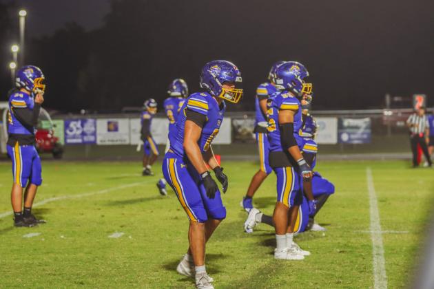 Pirate football on Oct. 24, in Week 10 of High School Football. Photo by Ashley Chandler/News-Leader