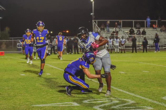 Pirate football on Oct. 24, in Week 10 of High School Football. Photo by Ashley Chandler/News-Leader