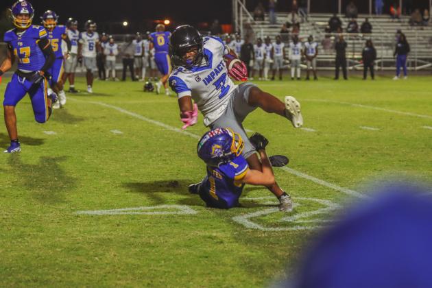 Pirate football on Oct. 24, in Week 10 of High School Football. Photo by Ashley Chandler/News-Leader