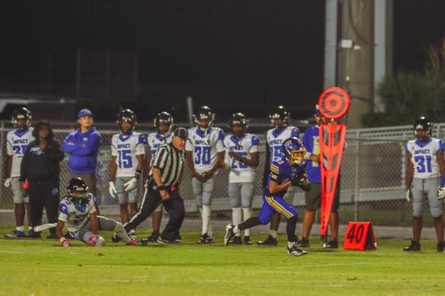 Pirate football on Oct. 24, in Week 10 of High School Football. Photo by Ashley Chandler/News-Leader