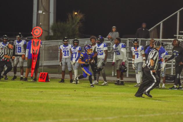 Pirate football on Oct. 24, in Week 10 of High School Football. Photo by Ashley Chandler/News-Leader