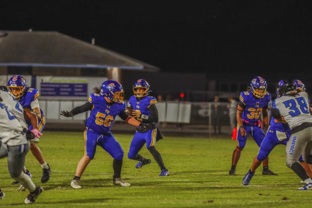 Pirate football on Oct. 24, in Week 10 of High School Football. Photo by Ashley Chandler/News-Leader