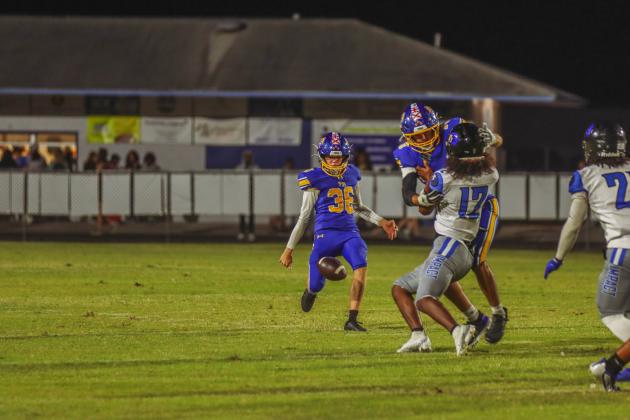 Pirate football on Oct. 24, in Week 10 of High School Football. Photo by Ashley Chandler/News-Leader