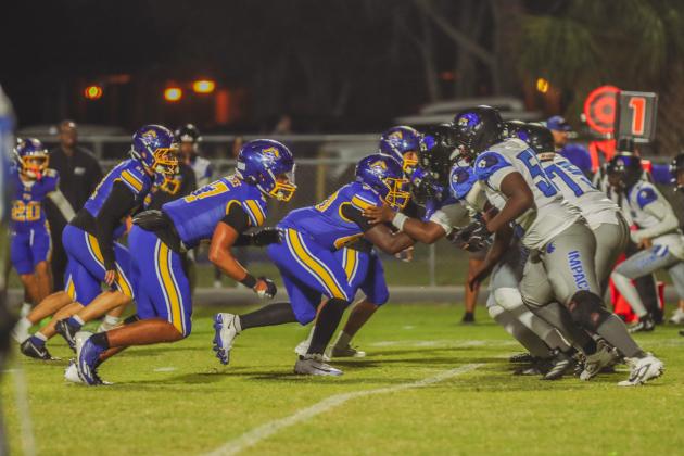 Pirate football on Oct. 24, in Week 10 of High School Football. Photo by Ashley Chandler/News-Leader