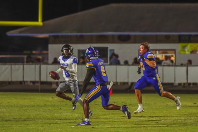 Pirate football on Oct. 24, in Week 10 of High School Football. Photo by Ashley Chandler/News-Leader