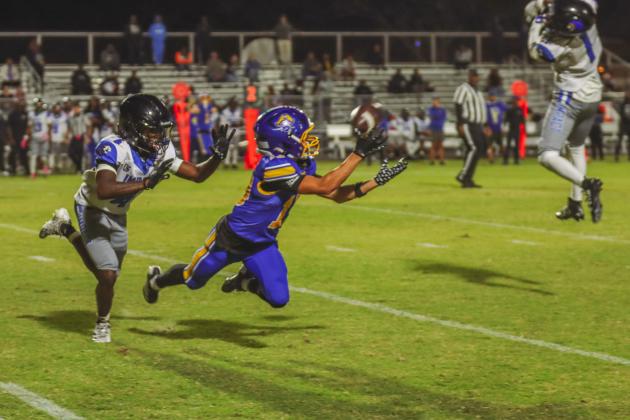 Pirate football on Oct. 24, in Week 10 of High School Football. Photo by Ashley Chandler/News-Leader