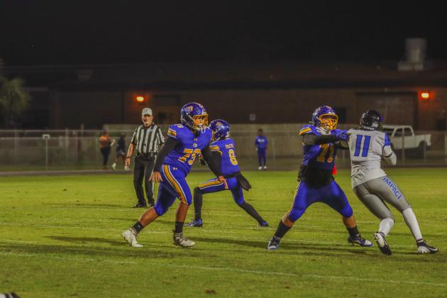 Pirate football on Oct. 24, in Week 10 of High School Football. Photo by Ashley Chandler/News-Leader