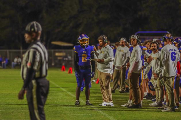 Pirate football on Oct. 24, in Week 10 of High School Football. Photo by Ashley Chandler/News-Leader
