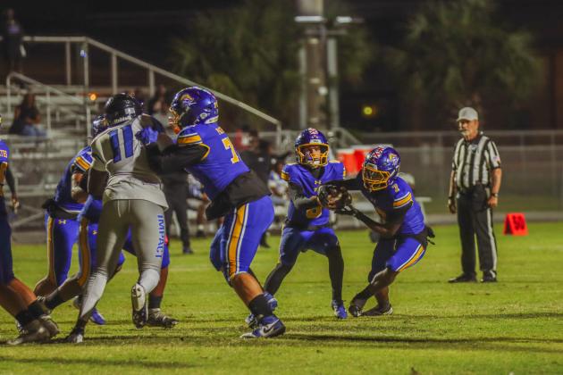Pirate football on Oct. 24, in Week 10 of High School Football. Photo by Ashley Chandler/News-Leader