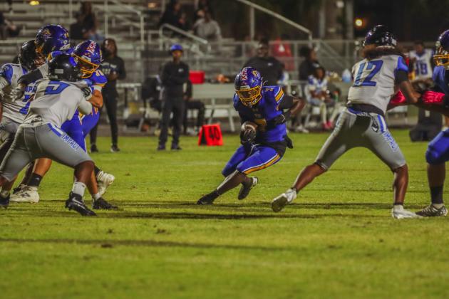 Pirate football on Oct. 24, in Week 10 of High School Football. Photo by Ashley Chandler/News-Leader