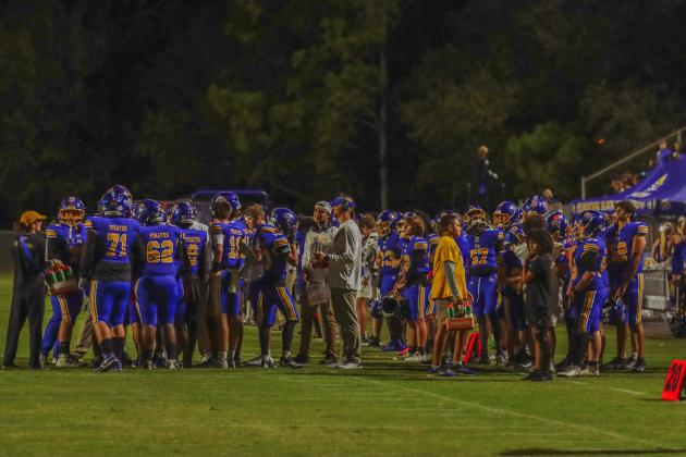 Pirate football on Oct. 24, in Week 10 of High School Football. Photo by Ashley Chandler/News-Leader