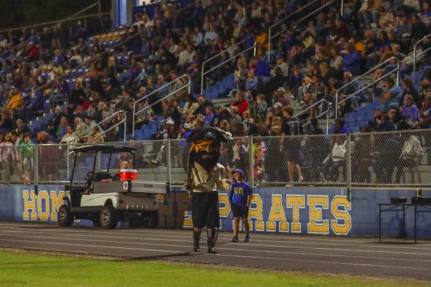 Pirate football on Oct. 24, in Week 10 of High School Football. Photo by Ashley Chandler/News-Leader