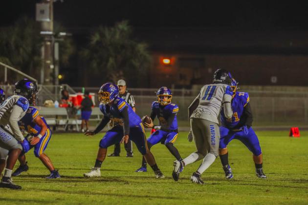 Pirate football on Oct. 24, in Week 10 of High School Football. Photo by Ashley Chandler/News-Leader