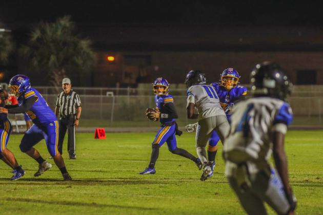Pirate football on Oct. 24, in Week 10 of High School Football. Photo by Ashley Chandler/News-Leader