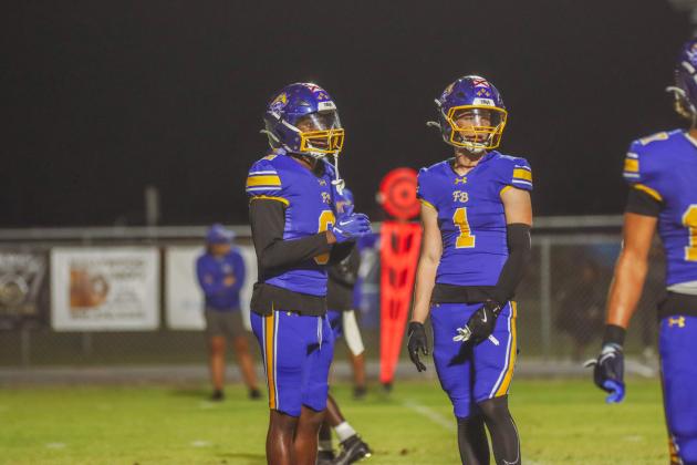 Pirate football on Oct. 24, in Week 10 of High School Football. Photo by Ashley Chandler/News-Leader