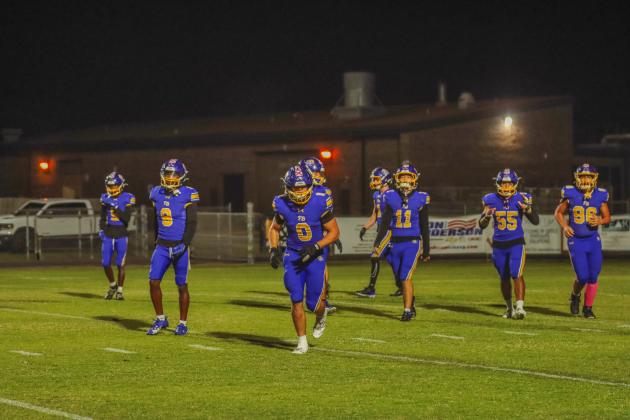 Pirate football on Oct. 24, in Week 10 of High School Football. Photo by Ashley Chandler/News-Leader