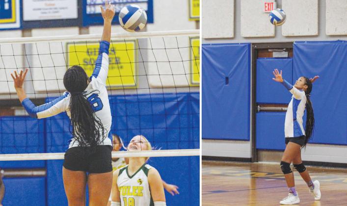 Lady Pirates volleyball takes on Yulee on Sept. 26. Photo by Marisa DeMar/News-Leader