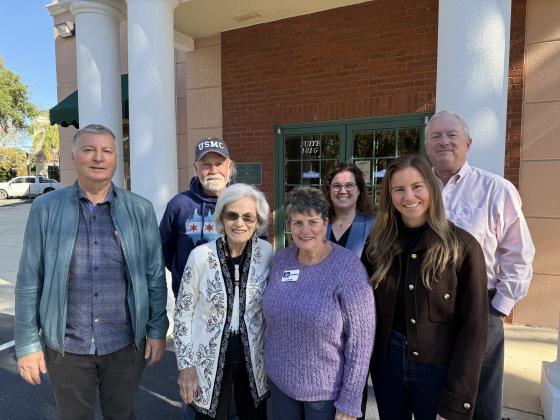 From left: Phil Griffin, Len Kreger, Carol Weldon, Carlene McDuffie, Christine Harriman, Kayte Weldon and Kevin Harriman of Affordable Housing First.