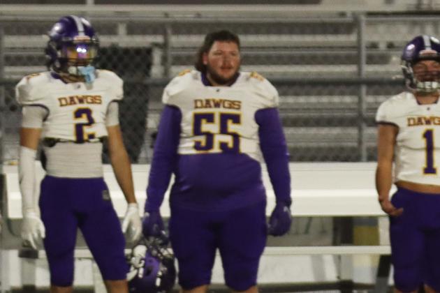 18-year-old Daniel Byers was arrested for misdemeanor battery. According to MaxPreps, Byers, jersey number 55, is a senior and listed as a tackle and defensive tackle. Photo by Ashley Chandler/News-Leader