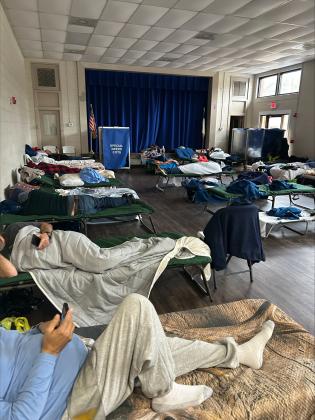  Submitted photo by Bob Chesnut  Cots donated by the Nassau County Board of Health at the MLK cold weather shelter last winter.