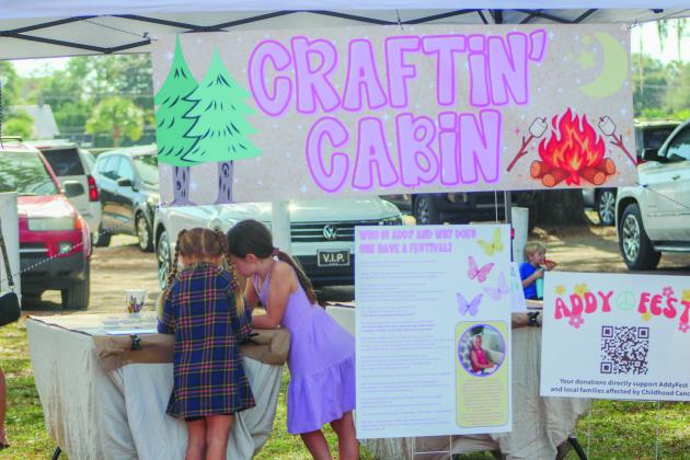 Children take part in Addy Fest on Saturday at Central Park.