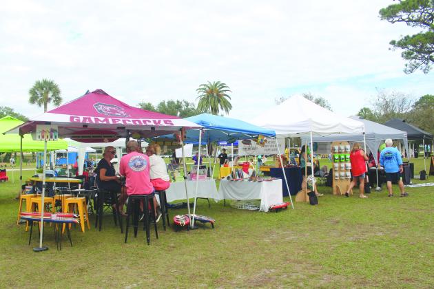 Community Care Day vendors during the festival on Saturday.  By Marisa DeMar/News-Leader