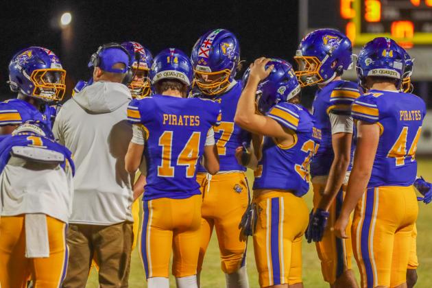 Fernandina Beach Pirates football in the SSAA quarterfinal against Paxon School for Advanced Studies Golden Eagles. Photo by Ashley Chandler/News-Leader