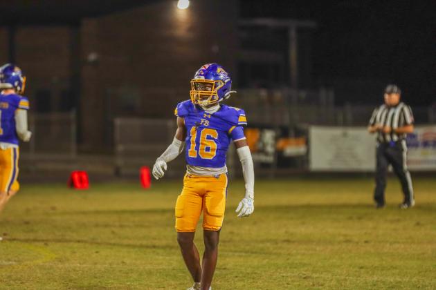 Fernandina Beach Pirates football in the SSAA quarterfinal against Paxon School for Advanced Studies Golden Eagles. Photo by Ashley Chandler/News-Leader