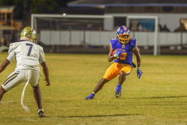 Fernandina Beach Pirates football in the SSAA quarterfinal against Paxon School for Advanced Studies Golden Eagles. Photo by Ashley Chandler/News-Leader