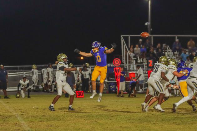 Fernandina Beach Pirates football in the SSAA quarterfinal against Paxon School for Advanced Studies Golden Eagles. Photo by Ashley Chandler/News-Leader