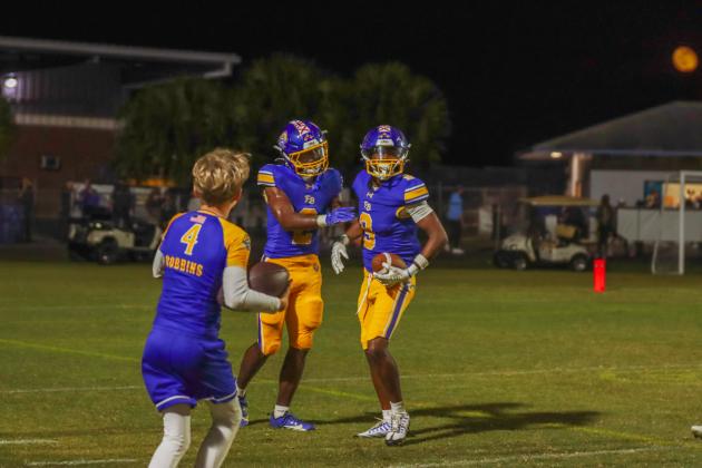 Fernandina Beach Pirates football in the SSAA quarterfinal against Paxon School for Advanced Studies Golden Eagles. Photo by Ashley Chandler/News-Leader