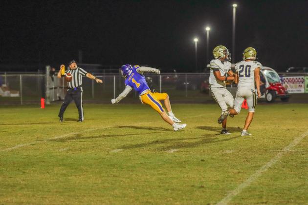 Fernandina Beach Pirates football in the SSAA quarterfinal against Paxon School for Advanced Studies Golden Eagles. Photo by Ashley Chandler/News-Leader