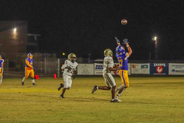 Fernandina Beach Pirates football in the SSAA quarterfinal against Paxon School for Advanced Studies Golden Eagles. Photo by Ashley Chandler/News-Leader