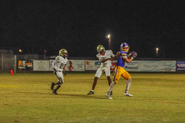 Fernandina Beach Pirates football in the SSAA quarterfinal against Paxon School for Advanced Studies Golden Eagles. Photo by Ashley Chandler/News-Leader