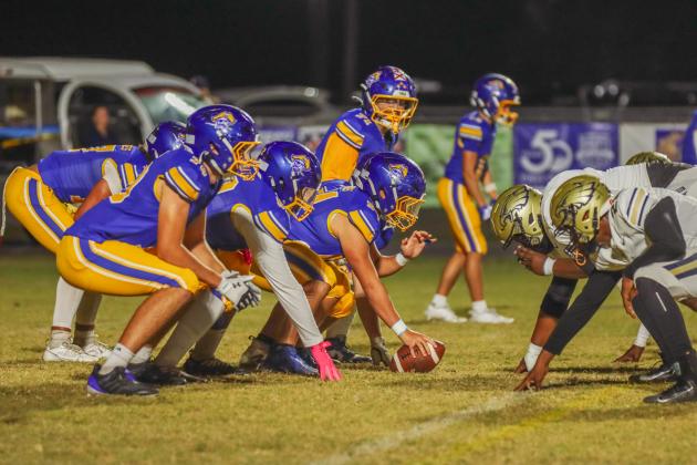 Fernandina Beach Pirates football in the SSAA quarterfinal against Paxon School for Advanced Studies Golden Eagles. Photo by Ashley Chandler/News-Leader