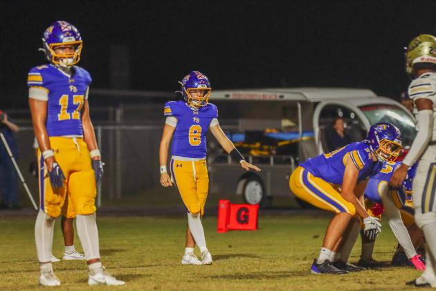 Fernandina Beach Pirates football in the SSAA quarterfinal against Paxon School for Advanced Studies Golden Eagles. Photo by Ashley Chandler/News-Leader