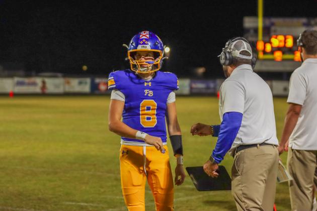 Fernandina Beach Pirates football in the SSAA quarterfinal against Paxon School for Advanced Studies Golden Eagles. Photo by Ashley Chandler/News-Leader