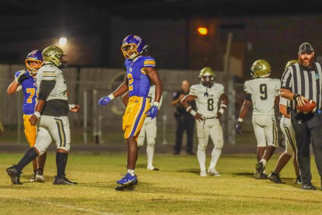 Fernandina Beach Pirates football in the SSAA quarterfinal against Paxon School for Advanced Studies Golden Eagles. Photo by Ashley Chandler/News-Leader