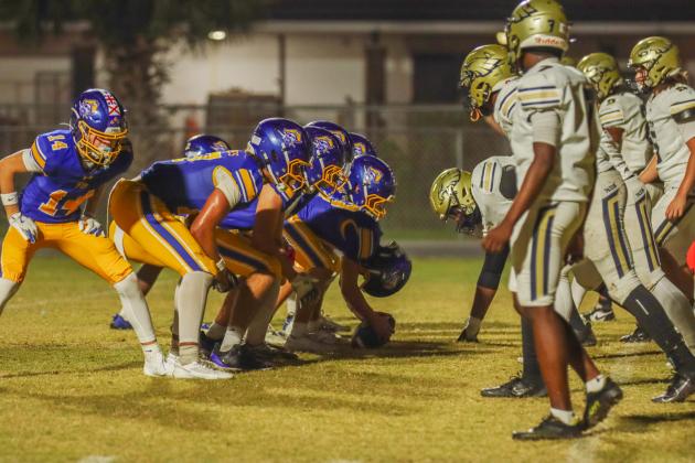 Fernandina Beach Pirates football in the SSAA quarterfinal against Paxon School for Advanced Studies Golden Eagles. Photo by Ashley Chandler/News-Leader