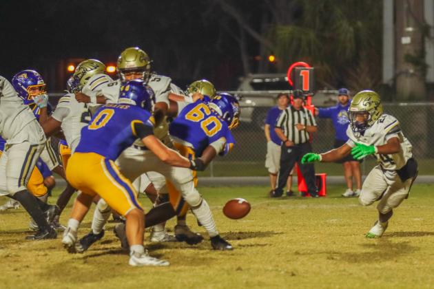 Fernandina Beach Pirates football in the SSAA quarterfinal against Paxon School for Advanced Studies Golden Eagles. Photo by Ashley Chandler/News-Leader