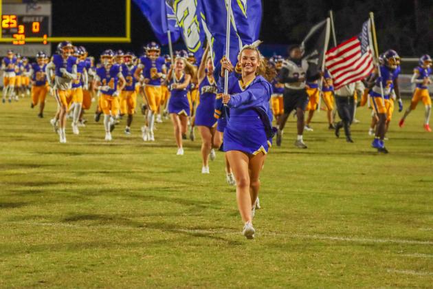 Fernandina Beach Pirates football in the SSAA quarterfinal against Paxon School for Advanced Studies Golden Eagles. Photo by Ashley Chandler/News-Leader