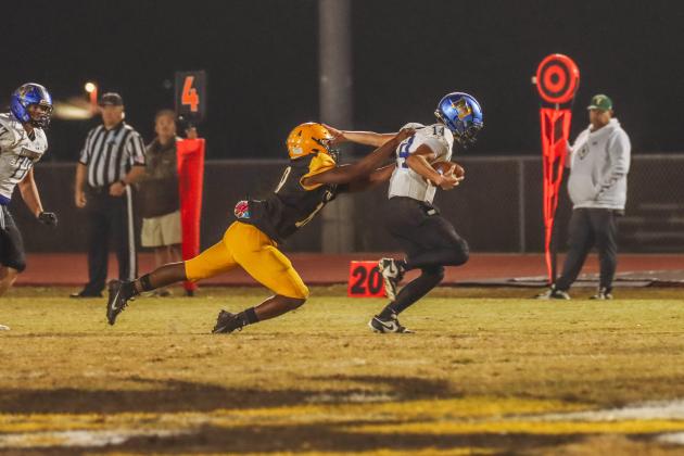 Hornet football on Oct. 31. Photo by Ashley Chandler/News-Leader