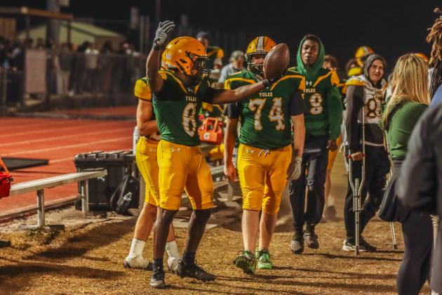 Yulee High School football vs. West Florida (Pensacola) Jaguars on Nov. 14.  Photo by Ashley Chandler/News-Leader