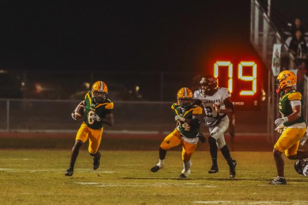Yulee High School football vs. West Florida (Pensacola) Jaguars on Nov. 14.  Photo by Ashley Chandler/News-Leader