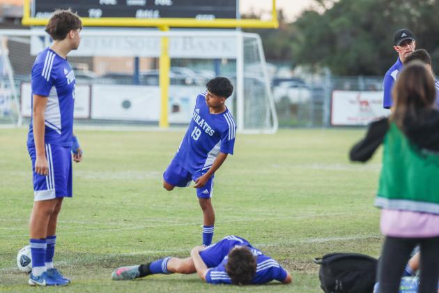 Pirates soccer played Bishop Kenny on Nov. 5. Photo by Ashley Chandler/News-Leader