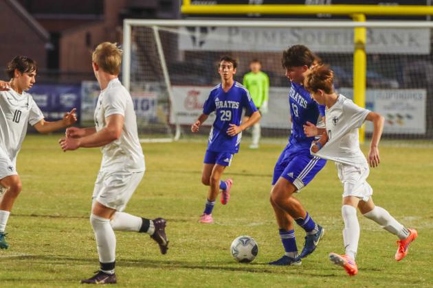 Pirates soccer played Bishop Kenny on Nov. 5. Photo by Ashley Chandler/News-Leader