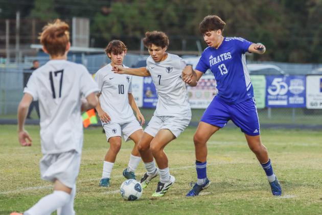 Pirates soccer played Bishop Kenny on Nov. 5. Photo by Ashley Chandler/News-Leader