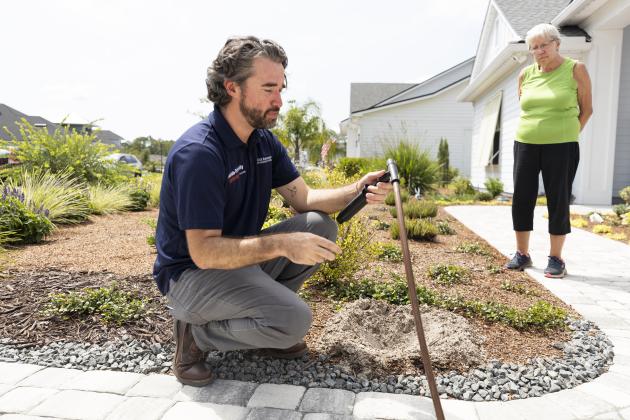 Taylor Clem in June 2025 at a Nassau County Extension Irrigation Workshop and Florida Friendly Landscape Recognition. UF/IFAS Photo by Cat Wofford