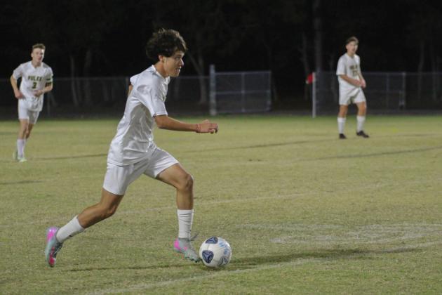 The Hornets vs. Pirates boys soccer game on Nov. 17. Photo by Marisa DeMar/News-Leader