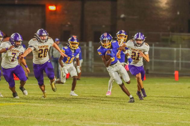 Pirate football on Oct. 31. Photo by Ashley Chandler/News-Leader